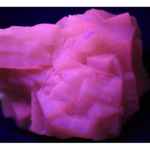 KB: GROSSARTIGE FL. & PHOS. BLAU/WEISS & PINK SW & LW ARAGONIT XLS AUS SIZILIEN, ITALIEN - Bild 1 von 12