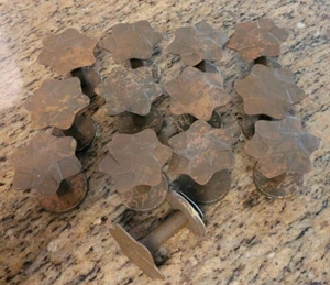 VTG Set of 13-Decorative Drapery Curtain Holdbacks - Metal- Rustic Brown - READ - Picture 1 of 6