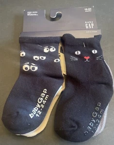 Baby Gap Halloween Crew Socks 4 Pk Multi Color 12-24m Soft Stretch Knit Toddler - Picture 1 of 4