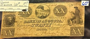 1800 $20 BANCO DE AUGUSTA GEORGIA - NT1091 - Imagen 1 de 2