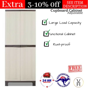 Gardeon Outdoor Storage Cabinet Lockable Cupboard Garage 173cm Tools Storage NEW - Picture 1 of 10