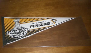 2016 PITTSBURGH PENGUINS STANLEY CUP CHAMPIONS PENNANT - Picture 1 of 1