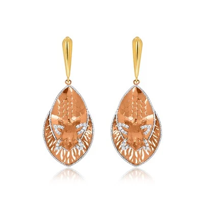 Brincos femininos de ouro 18K com berloque Danaid Senco - Imagem 1 de 4