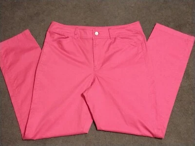 PENDLETON Womens Size 12 Bright Pink Slim Fit High Rise Modern Pants - Image 1 of 4