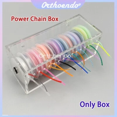 1x Dental Orthodontic Power Chain Holder Elastic Band Organizer Storage Box Case - Image 1 of 4