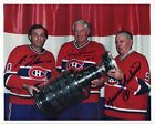 Lafleur, Beliveau, Richard Montréal Canadiens Autographié Signé 8x10 RÉIMPRESSION