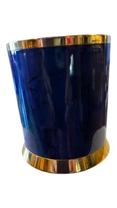 Lerche Solingen Germany Blau Kunstmarmor 4 Fächer Stifthalter 4" - Bild 1 von 4