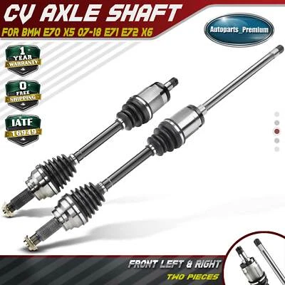 2x Conjunto de eje CV delantero izquierdo y derecho para BMW E70 X5 2007-2018 E71 E72 X6 Foto 1 de 4