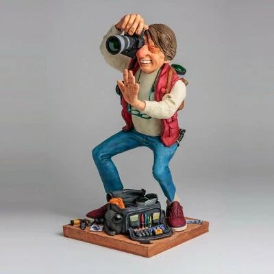 Statuina di fotografo uomo Caricatura statuetta da collezione Forchino 39 cm Foto 1 de 4