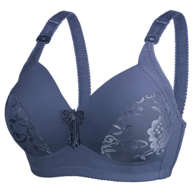 Sexy Women's Wireless Lingerie Push Up Bra Brassiere Plus Size 40-50 A B C D Cup - Image 1 of 4