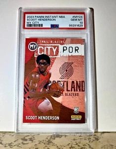 Scoot Henderson 2023 Panini MyCity Rookie NBA #MY-24 Basketball Card PSA 10 Gem - Picture 1 of 2
