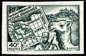 Fezzan e Ghadames 1946 n. 14 ** non dentellato (m560) - Picture 1 of 1