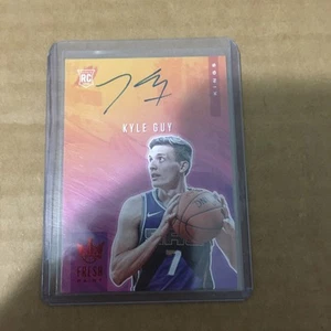 Panini Court Kings 2019-20 pintura fresca rubí/99 Kyle Guy #FP-KGU novato automático radiocontrol - Imagen 1 de 2