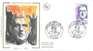 France 1990 FDC Charles De Gaulle YT 2634 - Picture 1 of 1