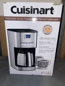 Cuisinart DCC-3850TG 12-Cup Programmable Thermal Coffeemaker - Silver - Picture 1 of 3