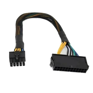 24-Pin auf 10-Pin Adapterkabel ATX PSU Hauptstromversorgungskabel Geflochte1479 - Bild 1 von 6