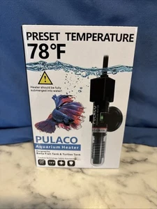 Pulaco Riscaldatore Acquario 25W 78°F 1 - 6 Gal Betta Fish Turtles Tank PL-168 Nuovo - Foto 1 di 3