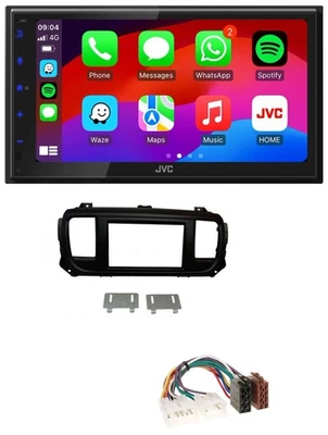 JVC Bluetooth 2DIN MP3 DAB USB Autoradio für Toyota Proace Verso ab 2016 - Bild 1 von 4