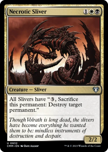 MTG Necrotic Sliver English CMM - Image 1 of 1