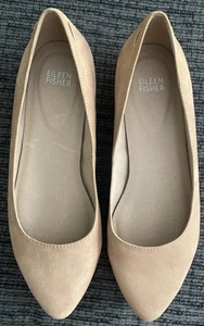 Eileen Fisher Tan Suede Ballet Vero Cuoio Shoes Size 7.5 - Picture 1 of 10