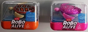 ZURU ROBO ALIVE TURTLE wasseraktivierte Schildkröte rosa orange - Bild 1 von 3