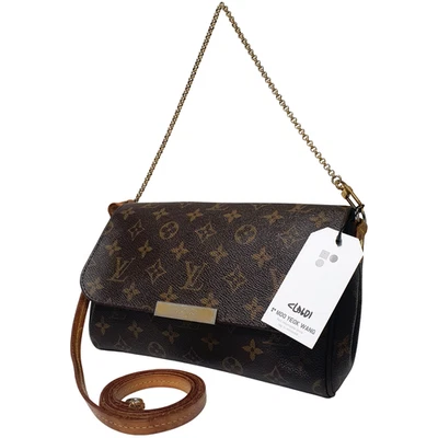 Auténtico Bolso Bandolera Louis Vuitton Favorito MM Monograma M40718 Genuino CLA601 Foto 1 de 4