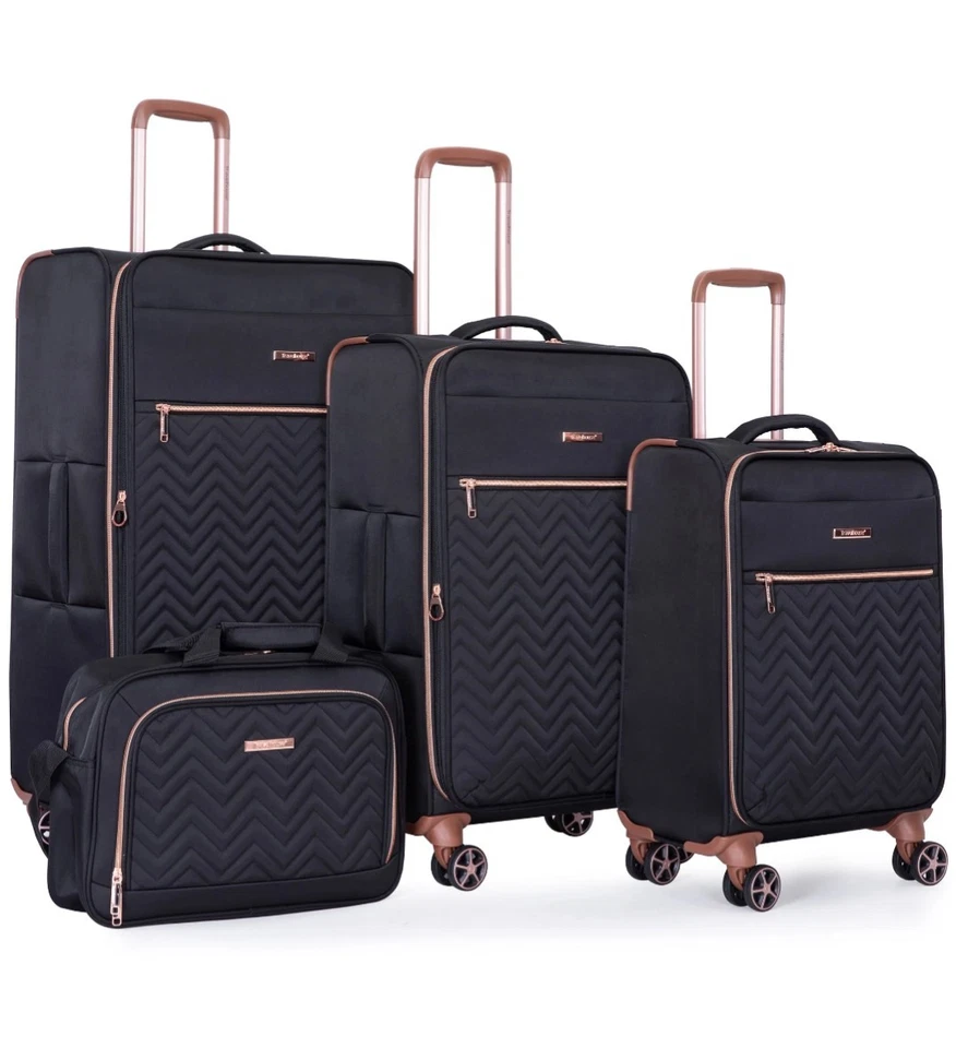 Juego de maletas Travelhouse de 3 piezas con bolsa roja de 15" Foto 1 de 4