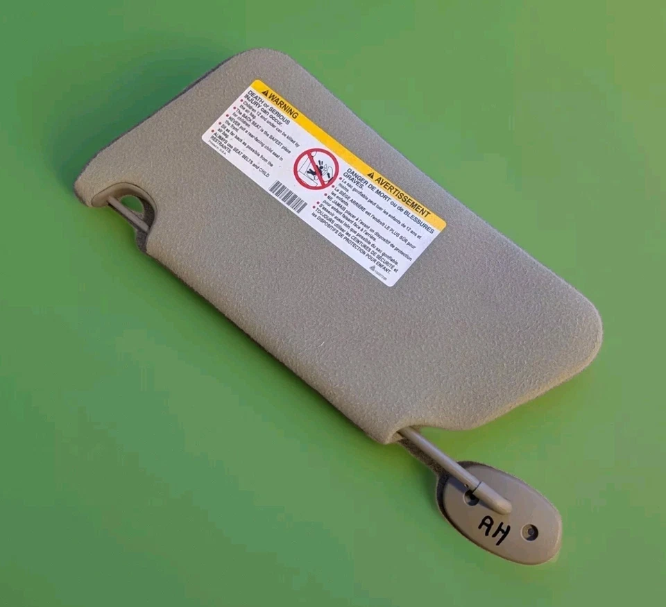 Pontiac Grand Am 1999-2005 lado del pasajero delantero derecho gris tela parasol OEM Foto 1 de 4