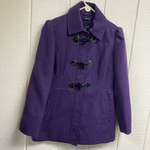 ANA Pea Coat Purple Women's Small - Picture 1 of 6