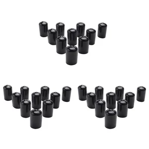 30Pcs Rubber End Caps 16mm ID PVC Round Tube Bolt  Cover Screw Thread8737 - Imagen 1 de 7