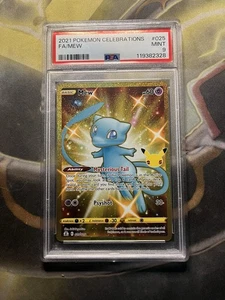 Mew (Secret) 025/025 Celebrations Holo PSA 9 - Bild 1 von 2