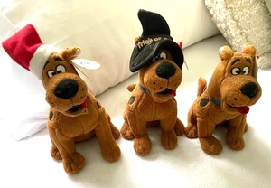 3 Scooby-Doo the Dog Ty Beanie Baby plush - with tags! 7 inch santa witch - Picture 1 of 1