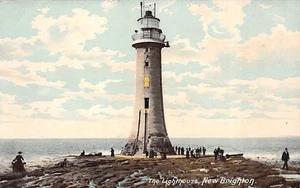 THE LIGHTHOUSE NEW BRIGHTON CHESHIRE POSTCARD c.1900'S BRD - Picture 1 of 2