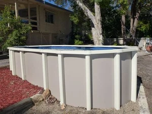 ABOVE GROUND SWIMMING POOL PACKAGE 11.8mx4.5m CHLORINE AUST MADE FAMILY OWNED - Picture 1 of 12