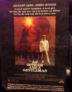 Film Promo/Posteranzeige ""Ein Offizier und ein Gentleman"" Richard Gere/Winger 1982 - Bild 1 von 2