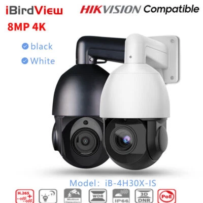 Fotocamera POE compatibile iBirdView Hikvision 8MP 30XZoom tracciamento automatico visione notturna - Immagine 1 di 4