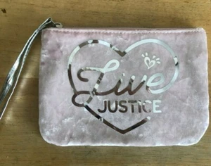 GIRLS JUSTICE WRISTLET PINK WITH SILVER LIVE JUSTICE - Picture 1 of 4