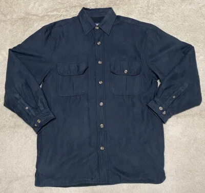 Wolverine Heavyweight Flannel Shirt Adult Medium Black Long Sleeve Workwear Mens - Image 1 of 4