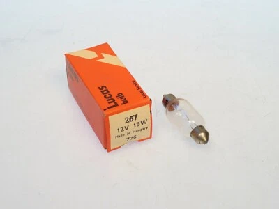 Lucas Brand 15x42 SV8.5S 12 Volt 15 Watt Festoon Type Light Bulbs  LLB267 - Image 1 of 3