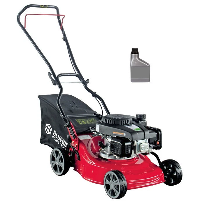 TAGLIAERBA TOSAERBA 4 TEMPI A SCOPPIO TAURUS 123CC L41 BLUE BIRD 41 cm + olio - Immagine 1 di 1