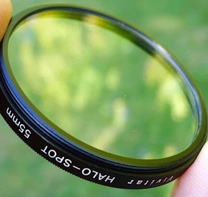 55mm Vivitar HS Halo Spot Filter - Soft Focus with Clear Center - NEW - Picture 1 of 5