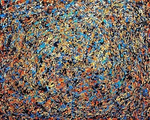 Anastasia Woron: "Un Universo Expresivo"- Acrílico Original (80x60 cm.) 2022 - Foto 1 di 12