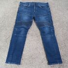 Polo Ralph Lauren Jeans Mens 36 Blue Slim Sullivan Moto Straight Leg Denim 36x29