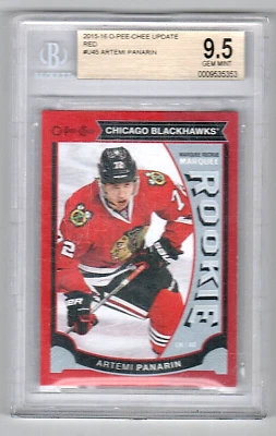 2015-16 O-Pee-Chee Update Red #U45 Artemi Panarin Rookie BGS 9.5 - Image 1 of 2