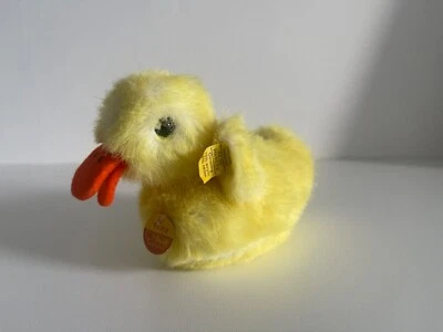 Steiff Tier Ente Piccy Gelb 3242/71 Original Vintage Stofftier Top Zustand - Bild 1 von 3