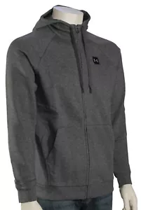 Under Armour Rival Zip Hoody - Charcoal Light Heather / Black - New - Picture 1 of 1