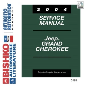 2004 Jeep Grand Cherokee Shop Service Repair Manual CD Engine Drivetrain Wiring - Picture 1 of 1