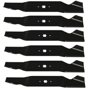 6 USA Mower Blades® for Cub Cadet MTD 942-0677 942-0677B 54" Deck - Picture 1 of 6