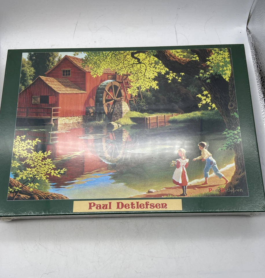 Paul Detlefsen “The Old Mill Stream” 500 Pieces 38X53Cm Jigsaw Puzzle New - Image 1 of 4