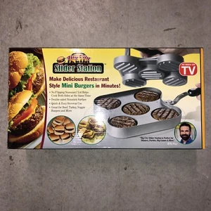 Big City Slider Station Nonstick Surface Mini Burgers No Flipping Restaurant New - Picture 1 of 6